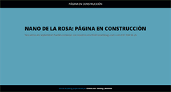 Desktop Screenshot of nanodelarosa.com