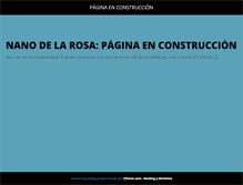 Tablet Screenshot of nanodelarosa.com